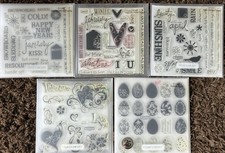 CTMH Acrylic Stamp Set Lot, January February Easter April Valentines