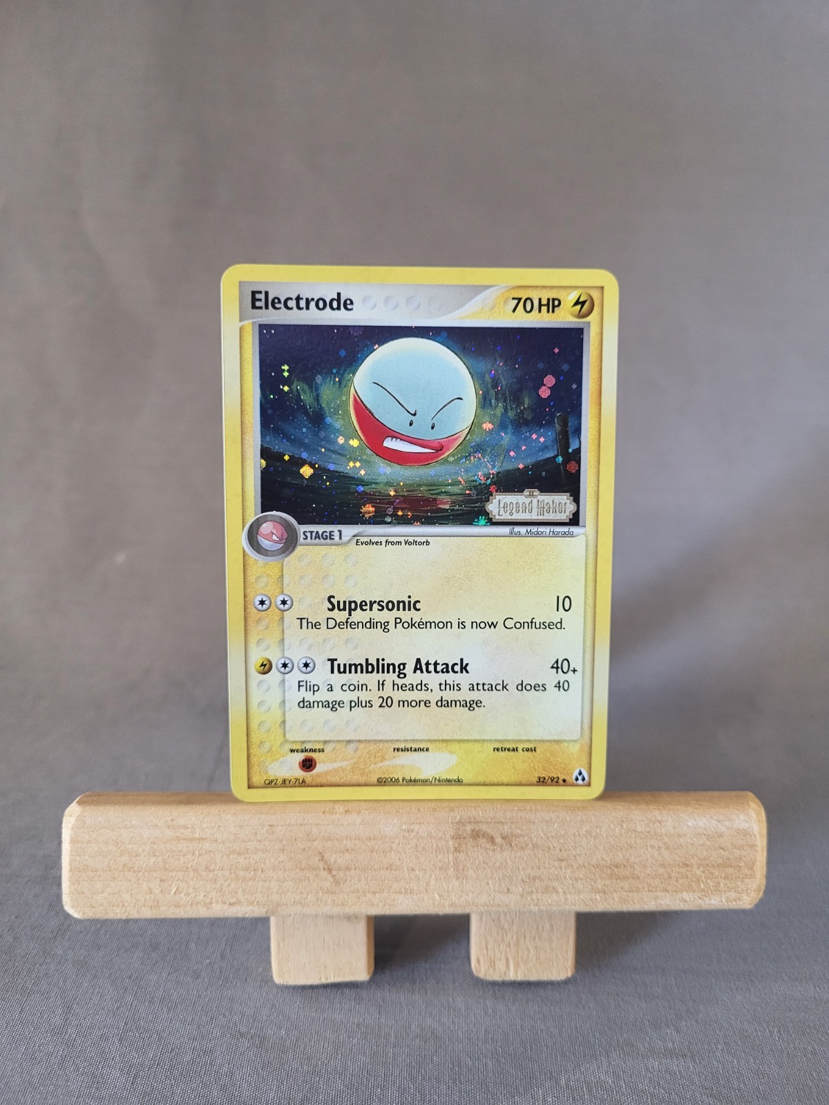 Electrode - 32/92 - EX Legend Maker - Reverse Holo - NM Swirl!