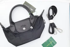 Longchamp Le Pliage Energy XS Top Handle 2way Shoulder Tote Bag Black OUTLET NEW