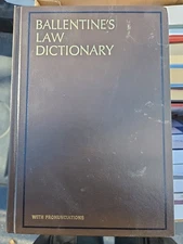 Ballentines Law Dictionary James Ballentine 3rd Edition HC