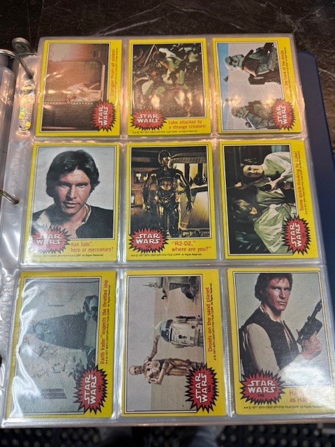 1977 Topps STAR WARS COMPLETE 330 CARD SET w/55 STICKERS ALL