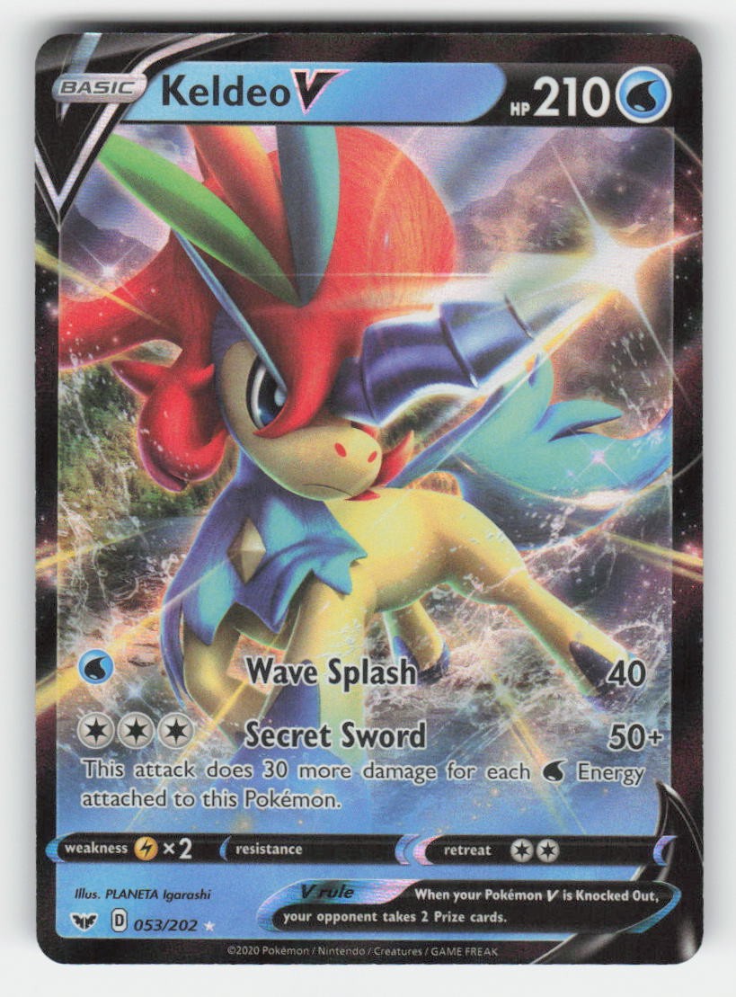 SWSH01: Sword & Shield Base Set #053/202 Keldeo V