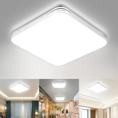LED Ceiling Light Ultra-thin LED Ceiling Lamp Flush Mount Fixture 6500K Daylight