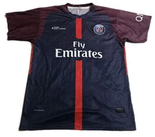PSG Paris Saint-Germain Neymar Jr #10 Fly Emirates Soccer Jersey Men’s Sz M