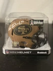 Dre Greenlaw Signed San Francisco 49ers “Salute to Service” Mini Helmet BAS JBI!