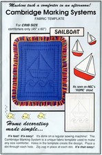 Cambridge Marking System SAILBOAT Fabric Temp...