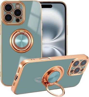 iPhone 13 Pro Max Case 6.7'' 360° Rotatable Ring Holder Magnetic Kickstand