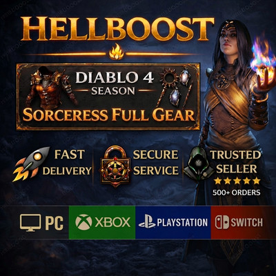 Diablo 4 Season 13 Lord of Hatred Zauberin FULL GEAR  + SET  PS5 / Xbox / PC