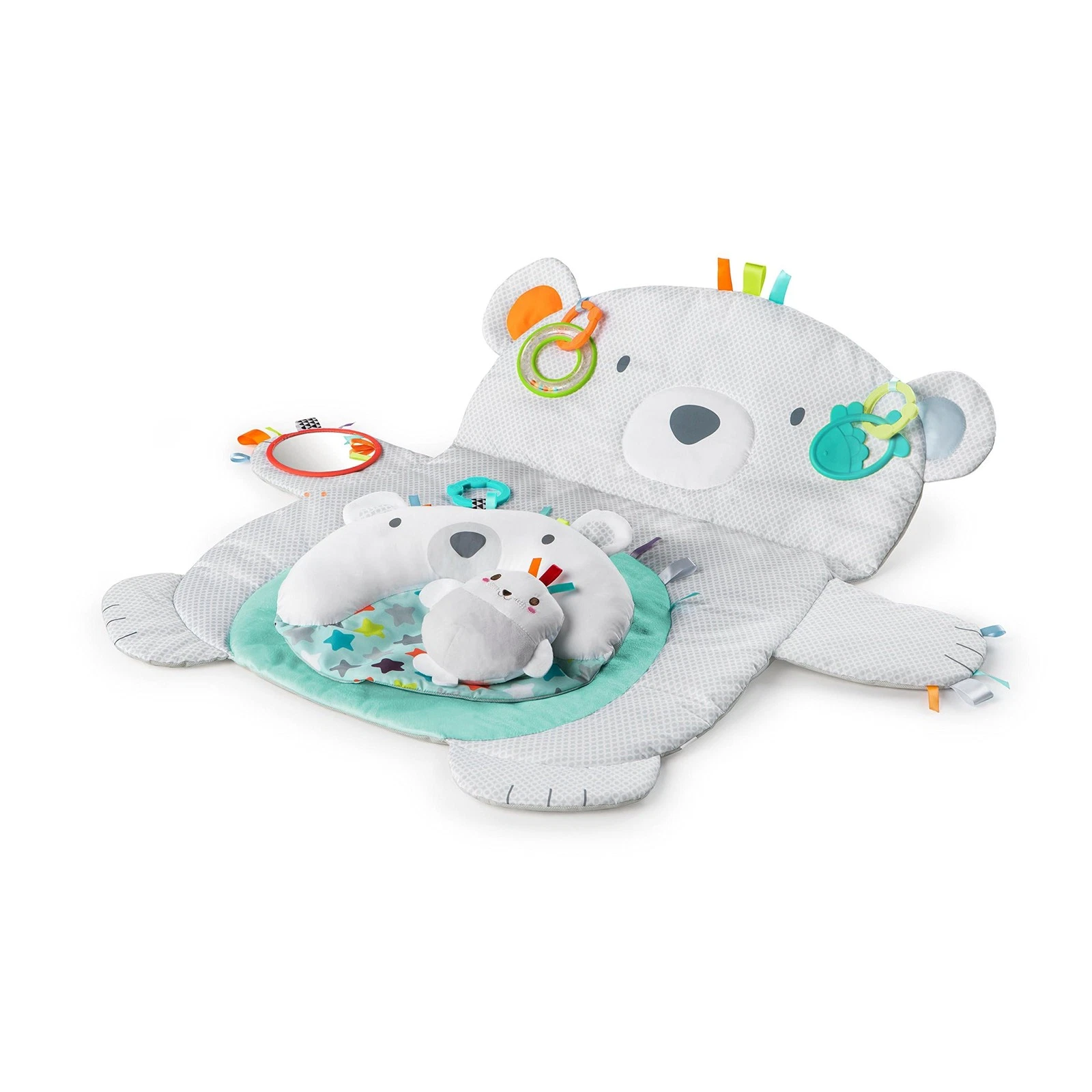 Bright Starts Tummy Time Prop & Play Baby 1 Count (Pack of 1), Polar Bear