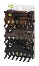 Scunci No-Slip Grip Hair Clip, 1 Pound 3 Count Pack of 1 , extra large