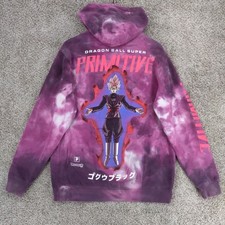 Primitive Dragon Ball Z Super Goku Black Rose Hoodie Purple Medium Skate Anime