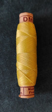 Bobine fil coton DMC N° 60 3grammes jaune N° 218