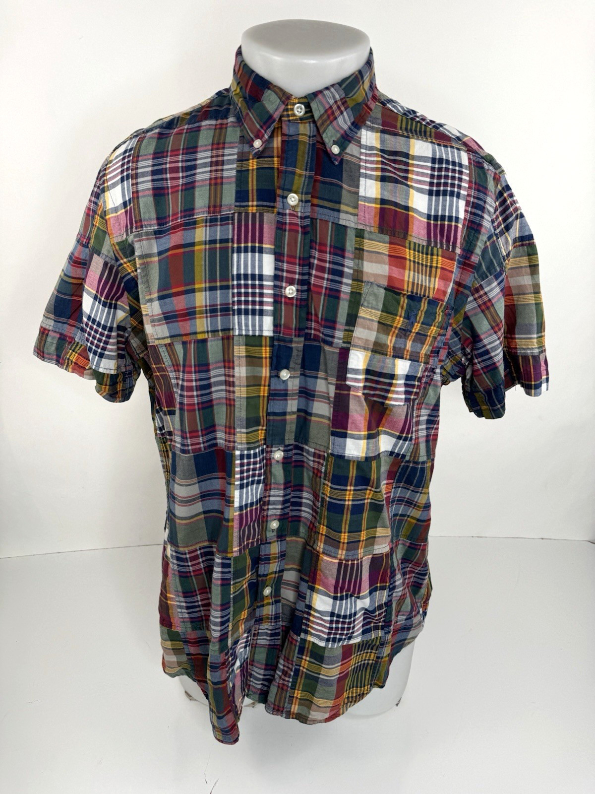 RALPH LAUREN - Bleeding Madras PATCHWORK Colorful… - image 1