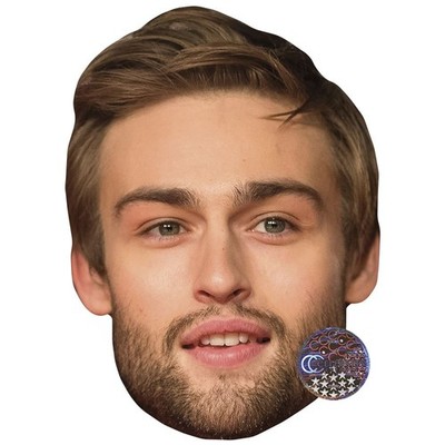 Douglas Booth Promi Maske, flaches Kartengesicht, Kostüm Maske