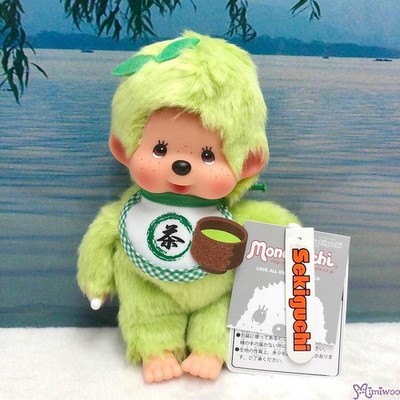 261178 Monchhichi S Size Plush Matcha Green Tea Boy ~ RARE ~ mimiwoo