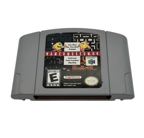 Namco Museum N64 Nintendo 64 Game Cartridge Clean Pins Authentic Retro