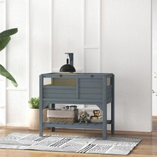 Image of Wooden Tortoise House, Small Pet Reptile Cage w/ Run, Shelter, Shelf Refurbished