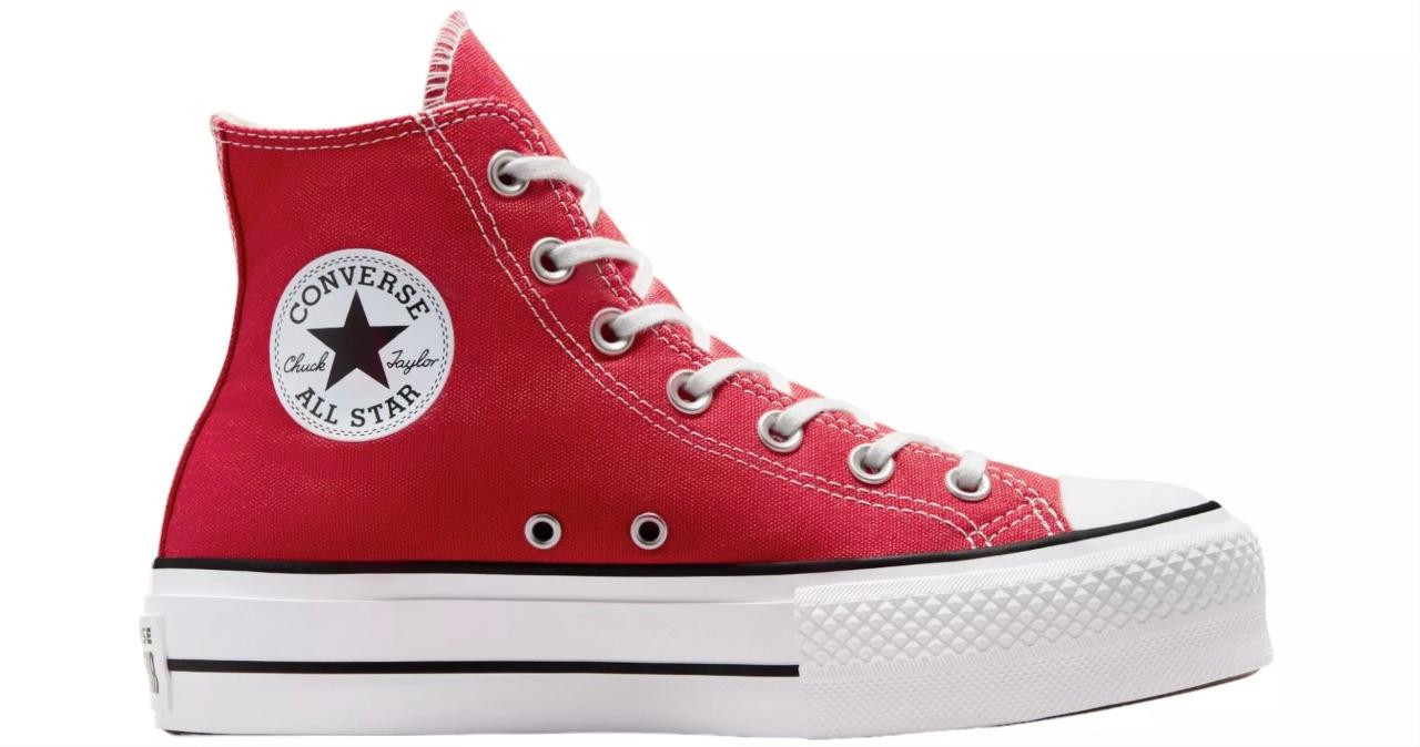 New Converse True Red Lift Chuck Taylor All Star Hi Top Platform