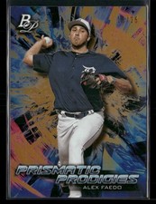 2018 Bowman Platinum #PPP-36 Alex Faedo Prismatic Prodigies Orange #/25