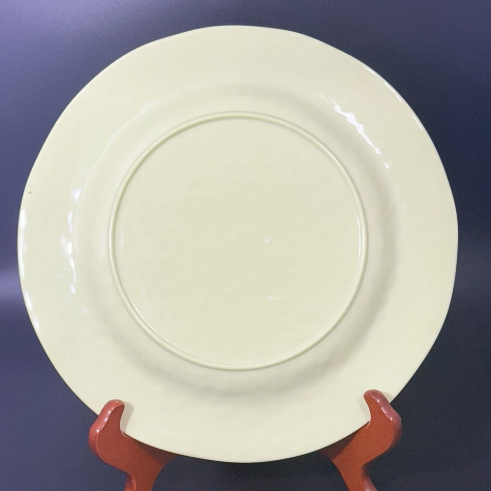 "Plato de cena de melamina Cynthia Rowley medallón pergamino verde lima 11"" repuesto" Foto 3 de 3