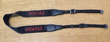Black  Red Authentic Pentax Brand Camera Strap Made in Japan
