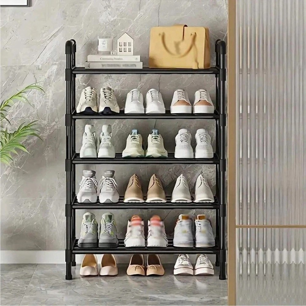 5 Tier Shoe Rack Sturdy Space Saving Shoe Storage Organizer for Home Office alternate view 3