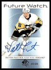 2022-23 SP Authentic Future Watch Retro Valtteri Puustinen RC Auto /699 #RFWA-VP