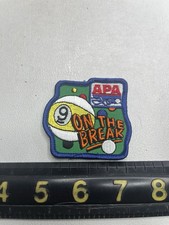 American Pool Association APA ON THE BREAK Patch T209