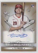 2022 Topps Series 1 Baseball Stars Auto Gold 31/50 TJ Friedl #BSA-TF Auto 0bt4