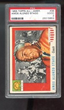 1955 Topps All-American #38 Amos Alonzo Stagg PSA 2 Graded Football Card Yale