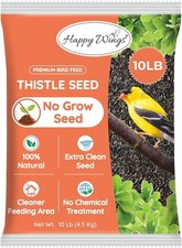 Happy Wings Nyjer/Thistle Seeds Wild Bird Food - 10 Pounds I No Grow Seed I Bird