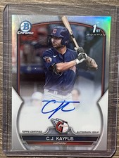 2023 Bowman Draft C.J. Kayfus Chrome Auto Refractor 1st /499