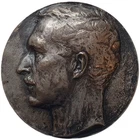 Rare Belgium Silvered Bronze Medal Courtens FNRS Scientific Research 76mm 335g