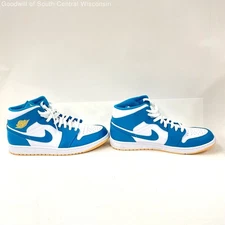 Authentic Men's Nike Jordan 1 Mid Aquatone Sneakers Size 12