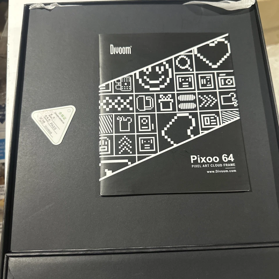 Divoom Pixoo 64 Black Music Visualizer Pixel Art Cloud Digital Frame - Image 2 of 2