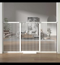 41  Extra Tall Baby / Pet Gate Adjustable 65.8  -72.2  Wide With Gate White