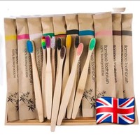 1000x Bamboo Toothbrush Individually Wrapped Eco Friendly Travel Hotels Airbnb