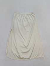 Vanity Fair Vintage Women's Slip Skirt Size Small Ivory Midi Half Slit