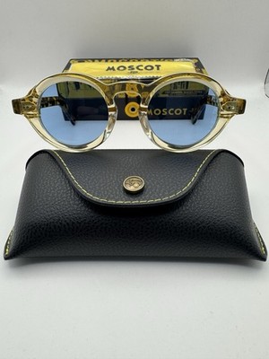 MOSCOT ORIGINALS NYC FOYGEL SUN CITRON/TORTOISE Gr. 46 mm Sonnenbrille blau