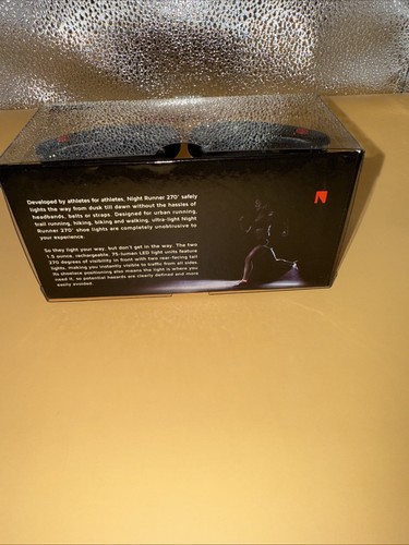 Night Runner 270 LED Shoe Lights Rechargeable & Water Resistant W/ Charger Cable - Picture 6 of 6