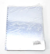 Plastic Comb & Spiral-O Wire Binding Pre Punched Clear Gloss Covers 100 Pack