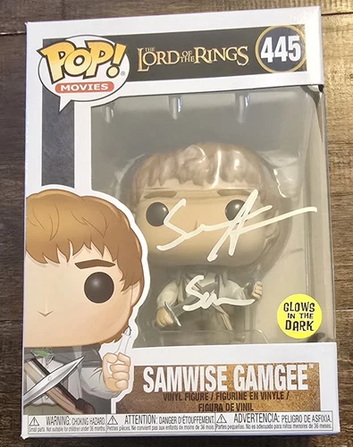 Sean Astin signed Samwise Gamgee Lord Of the Rings Funko Pop #445 with Sam...