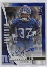 2019 Panini Absolute Rookie Blue Diamonds Signatures 9/50 Julian Love Auto 08rj