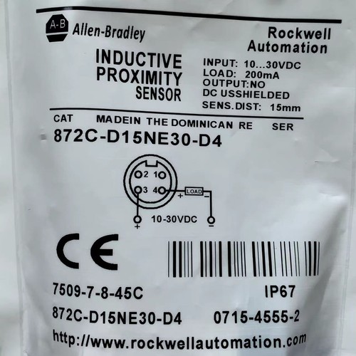 872C-D15NE30-D4 Proximity Switch Sensor for Allen Bradley - Picture 4 of 4