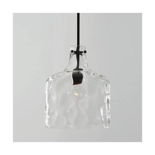 HomePlace Lighting 325717MB Crawford Urban/Industrial Clear Water Glass Jar P... - Picture 5 of 5