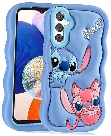 oqpa for Samsung Galaxy A14 5G Case Cute Cartoon 3D Character Design Girly