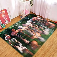 3D Flamingos Lake S043 Animal Non Slip Rug Mat Elegant Photo Carpet Sunday