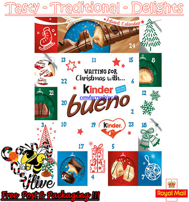 Kinder Bueno Weihnachten Adventskalender 24 Minis 167g
