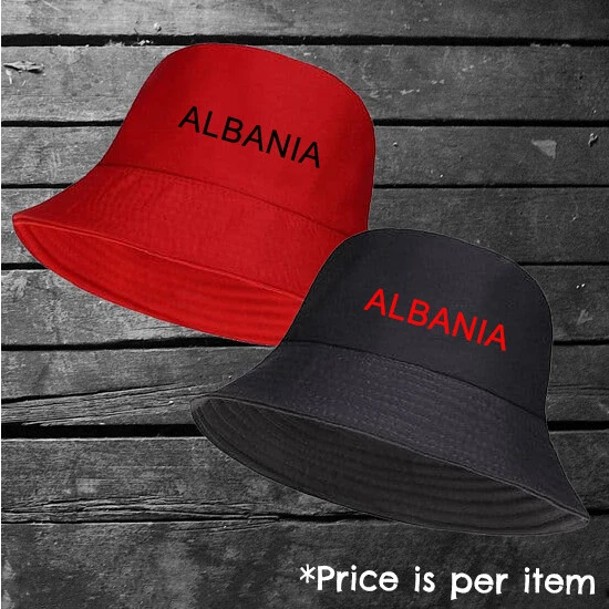Albania Bucket Hat Holiday Fishing Football Golf Festival One Size