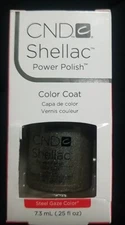 cnd shellac uv gel nail polish STEEL GAZE